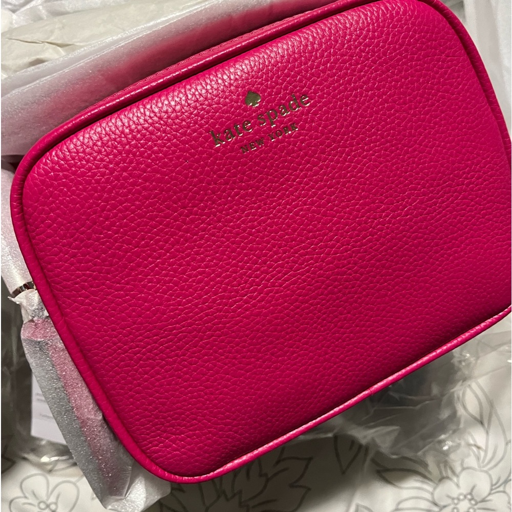 Kate Spade Mulberry Street Hot Pink Pyper Crossbody Camera Bag NWT